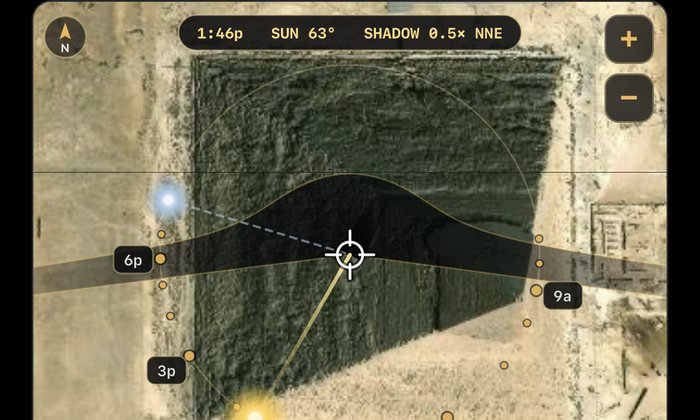 The golden hour and sun path calculator
